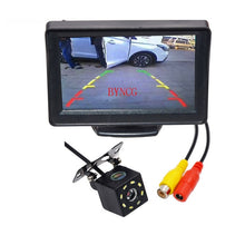 Load image into Gallery viewer, Car Rear View Camera Wide Degree 4.3&quot; TFT LCD Color Display Monitor + Waterproof Night Vision Reversing Backup 2In1 Parking Reve
