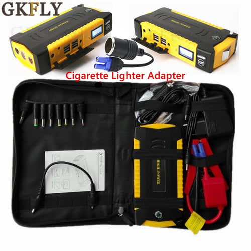 GKFLY Car Jump Starter Power Bank 600A Portable Car Battery Booster Charger 12V Starting Device Petrol Diesel Car Starter Buster